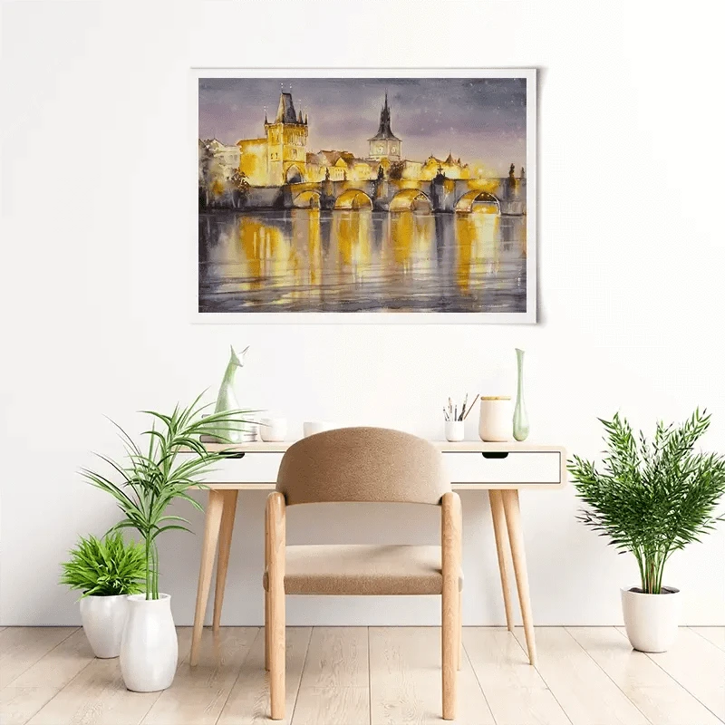 A View Of Prague Art Print A View Of Prague Art Print wall art product DeepGreen / Shutterstock