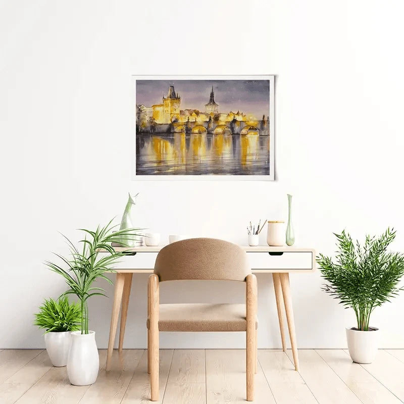 A View Of Prague Art Print A View Of Prague Art Print wall art product DeepGreen / Shutterstock