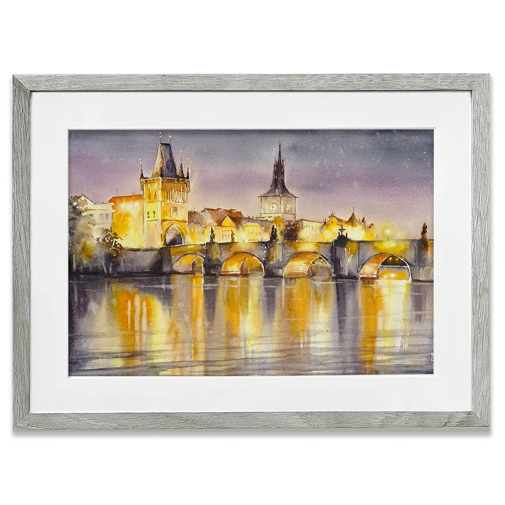 A View Of Prague Framed Art Print A View Of Prague Framed Art Print wall art product DeepGreen / Shutterstock