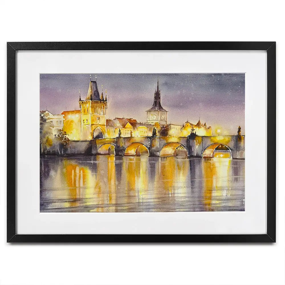 A View Of Prague Framed Art Print A View Of Prague Framed Art Print wall art product DeepGreen / Shutterstock