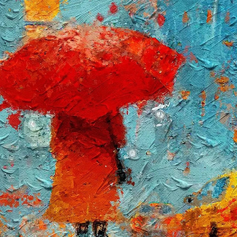 A Walk In Rainy New York Art Print A Walk In Rainy New York Art Print wall art product ChiliMili / Shutterstock