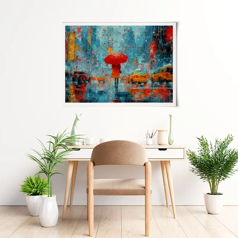 A Walk In Rainy New York Art Print A Walk In Rainy New York Art Print wall art product ChiliMili / Shutterstock