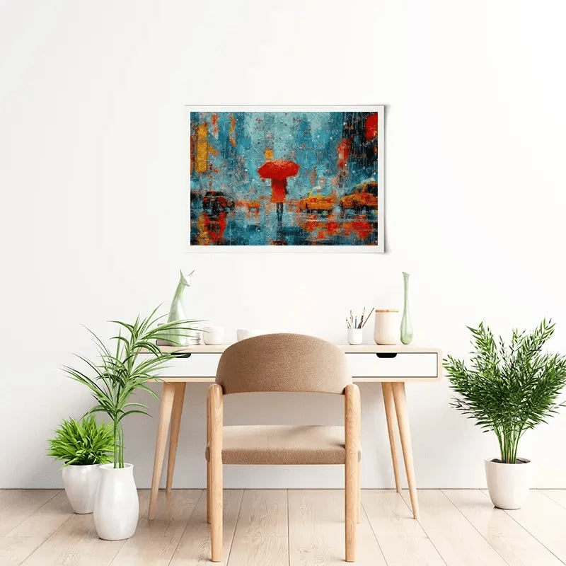 A Walk In Rainy New York Art Print A Walk In Rainy New York Art Print wall art product ChiliMili / Shutterstock