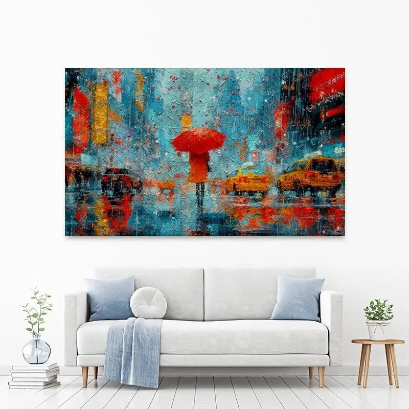 A Walk In Rainy New York Canvas Print A Walk In Rainy New York Canvas Print wall art product ChiliMili / Shutterstock