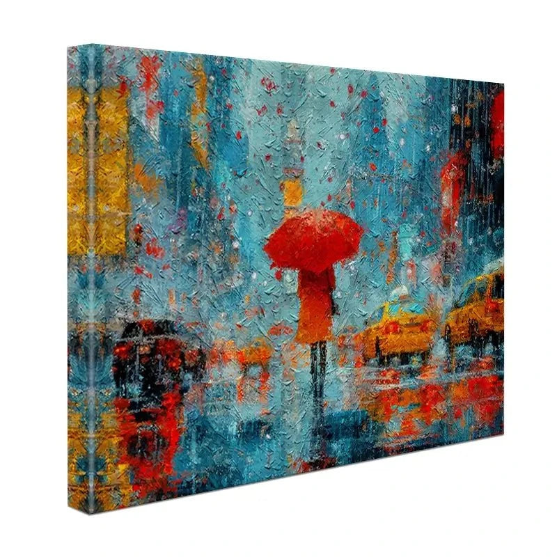 A Walk In Rainy New York Canvas Print A Walk In Rainy New York Canvas Print wall art product ChiliMili / Shutterstock