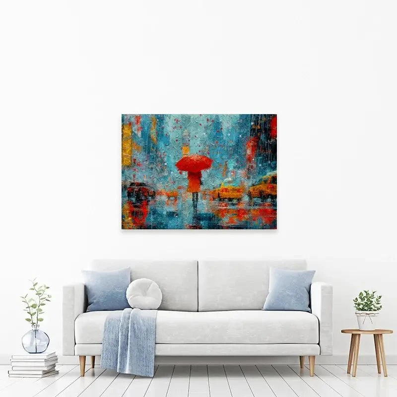 A Walk In Rainy New York Canvas Print A Walk In Rainy New York Canvas Print wall art product ChiliMili / Shutterstock