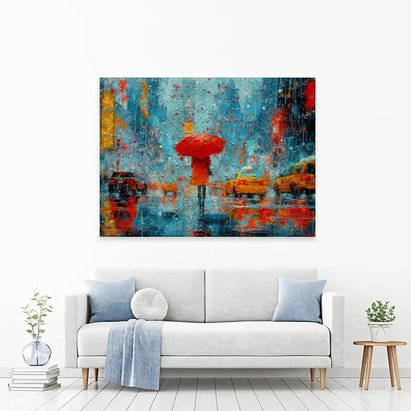 A Walk In Rainy New York Canvas Print A Walk In Rainy New York Canvas Print wall art product ChiliMili / Shutterstock