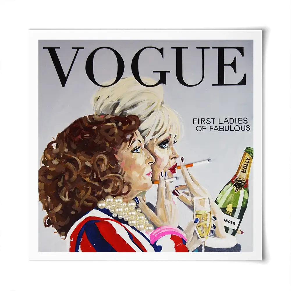 Ab Fab Vogue Square Art Print Ab Fab Vogue Square Art Print wall art product Juliet Stockton