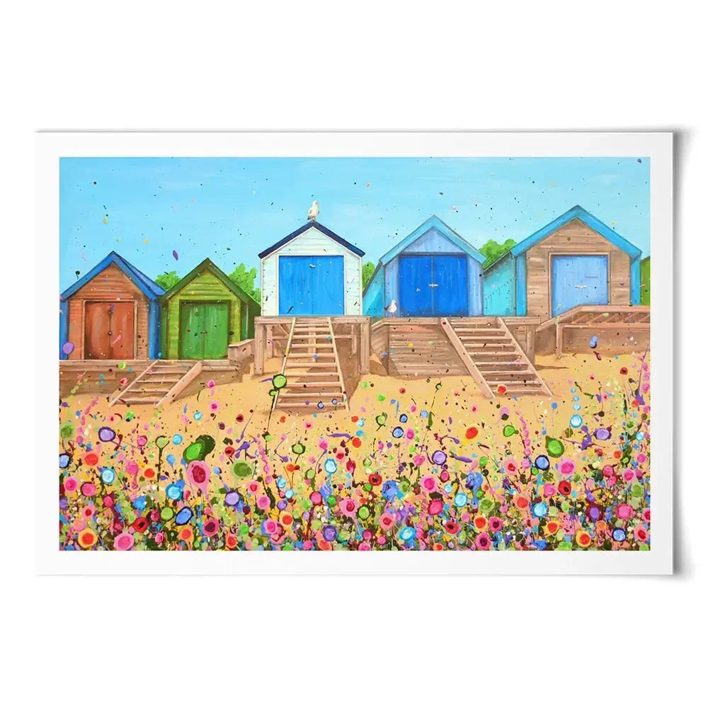 Abersoch Beach Huts Art Print Abersoch Beach Huts Art Print wall art product Jo Gough