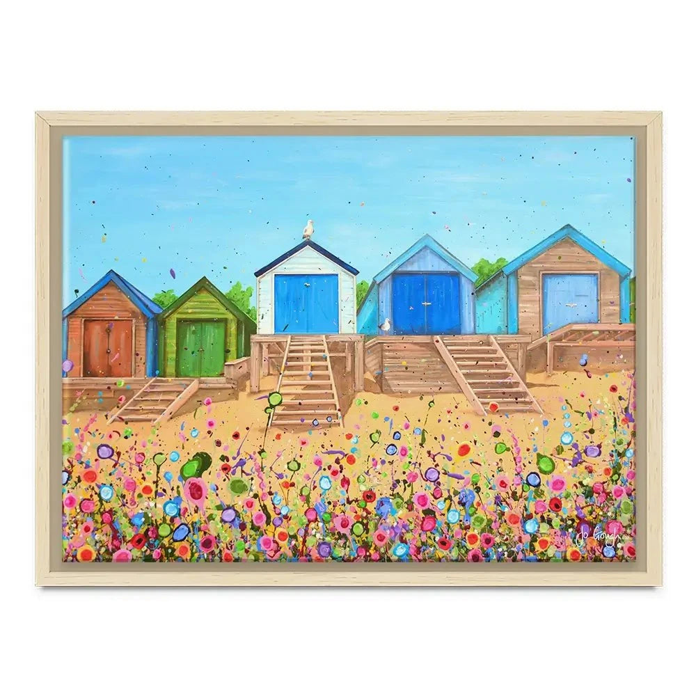 Abersoch Beach Huts Canvas Print Abersoch Beach Huts Canvas Print wall art product Jo Gough
