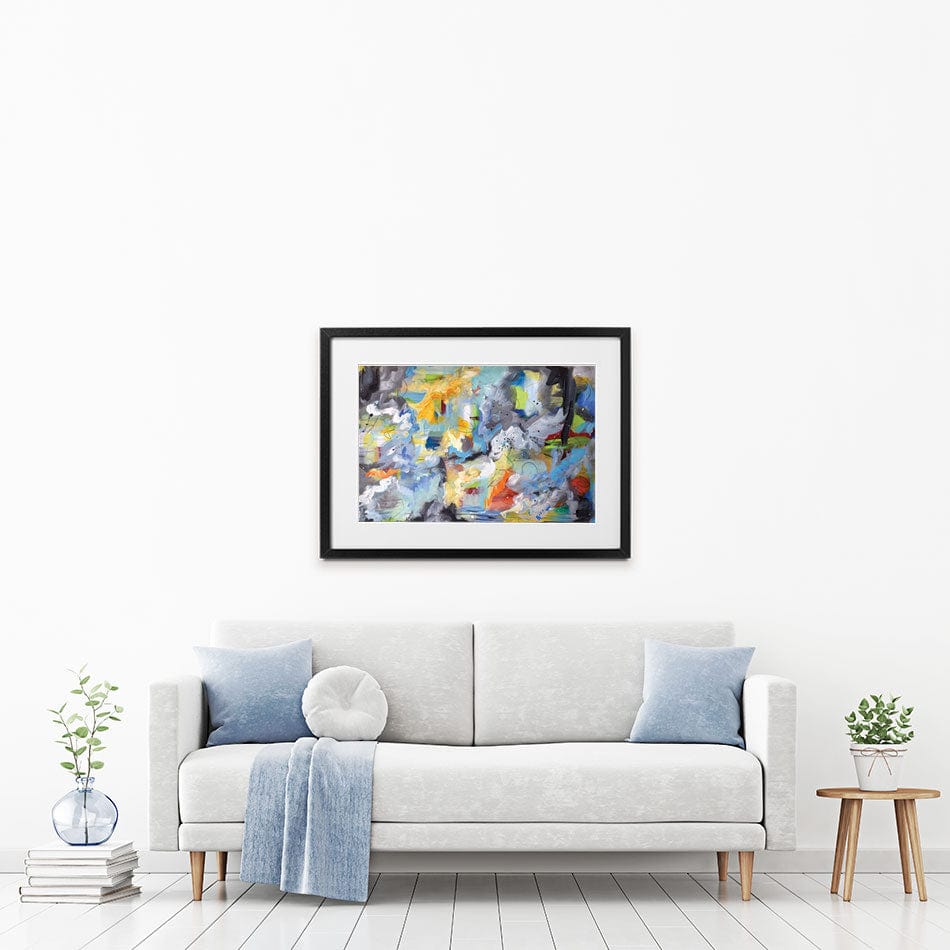 Abstract All Over Framed Art Print wall art product Olga Tkachyk