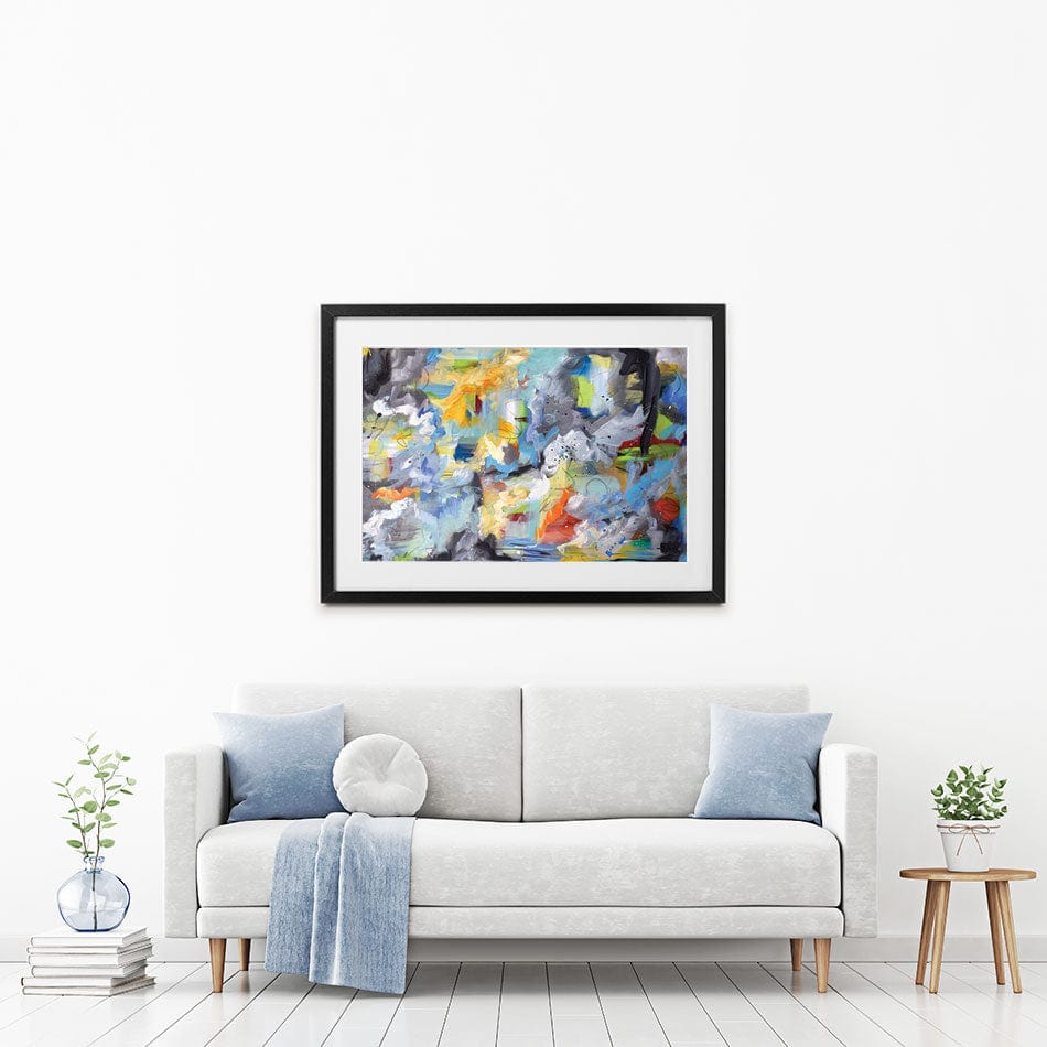 Abstract All Over Framed Art Print wall art product Olga Tkachyk