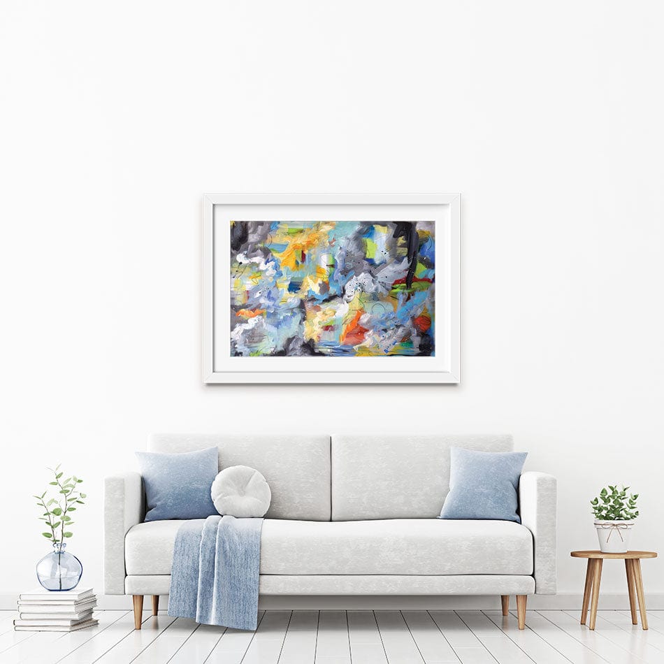 Abstract All Over Framed Art Print wall art product Olga Tkachyk