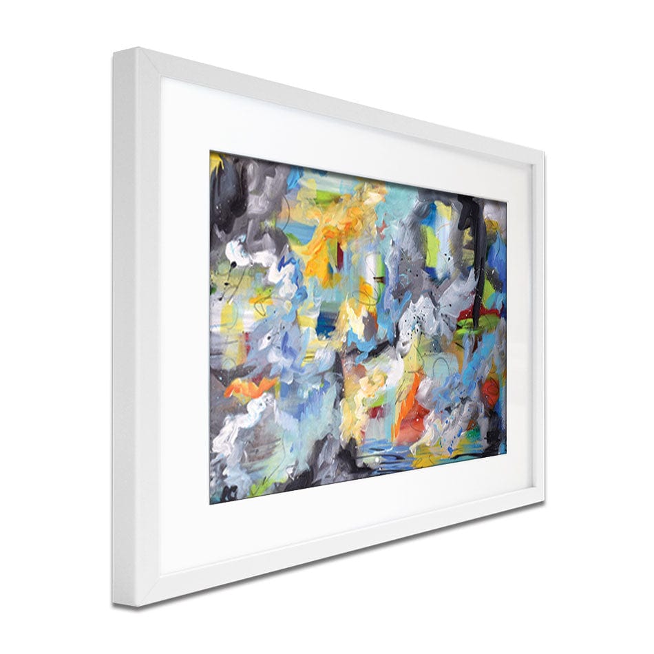 Abstract All Over Framed Art Print wall art product Olga Tkachyk