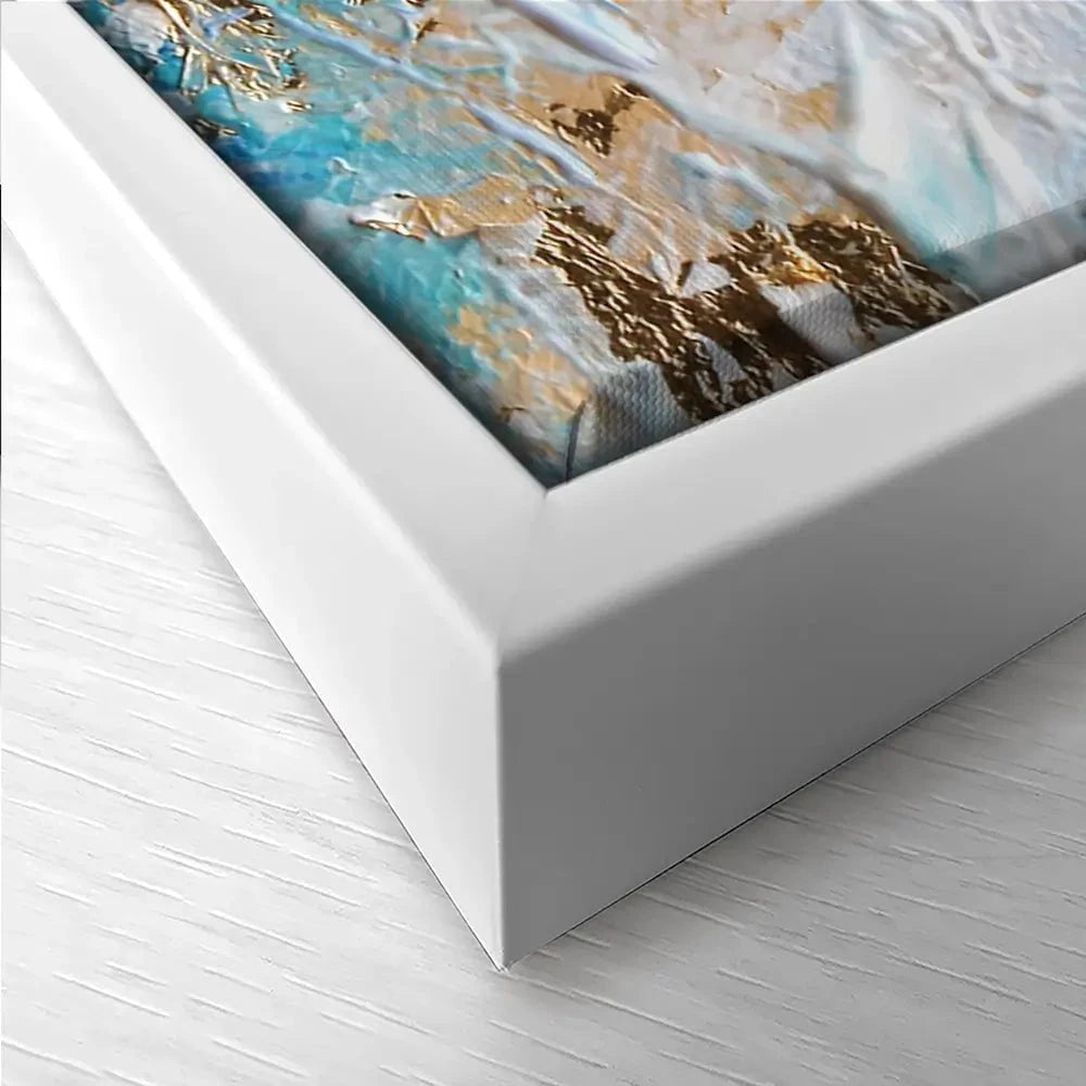 Abstract Azure Trio Canvas Print Abstract Azure Trio Canvas Print wall art product Rudchenko Liliia / Shutterstock