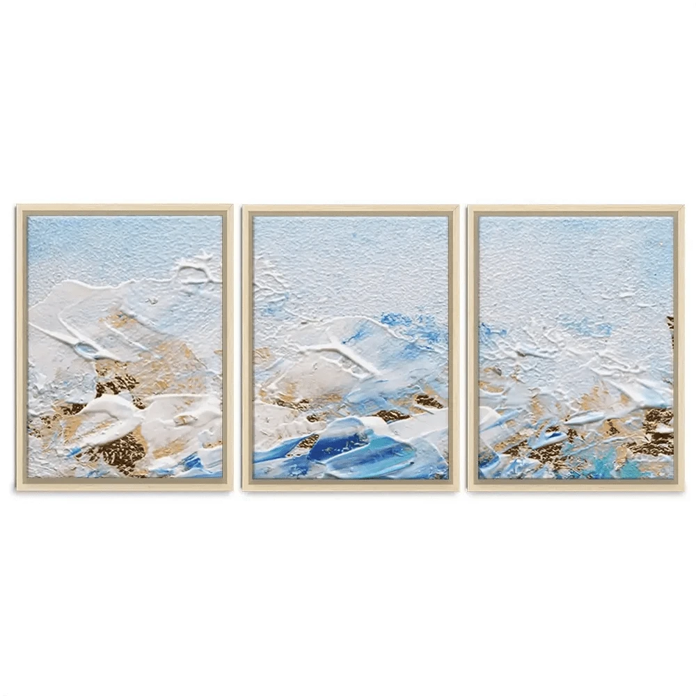 Abstract Azure Trio Canvas Print Abstract Azure Trio Canvas Print wall art product Rudchenko Liliia / Shutterstock