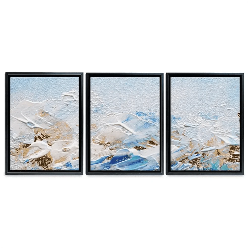 Abstract Azure Trio Canvas Print Abstract Azure Trio Canvas Print wall art product Rudchenko Liliia / Shutterstock