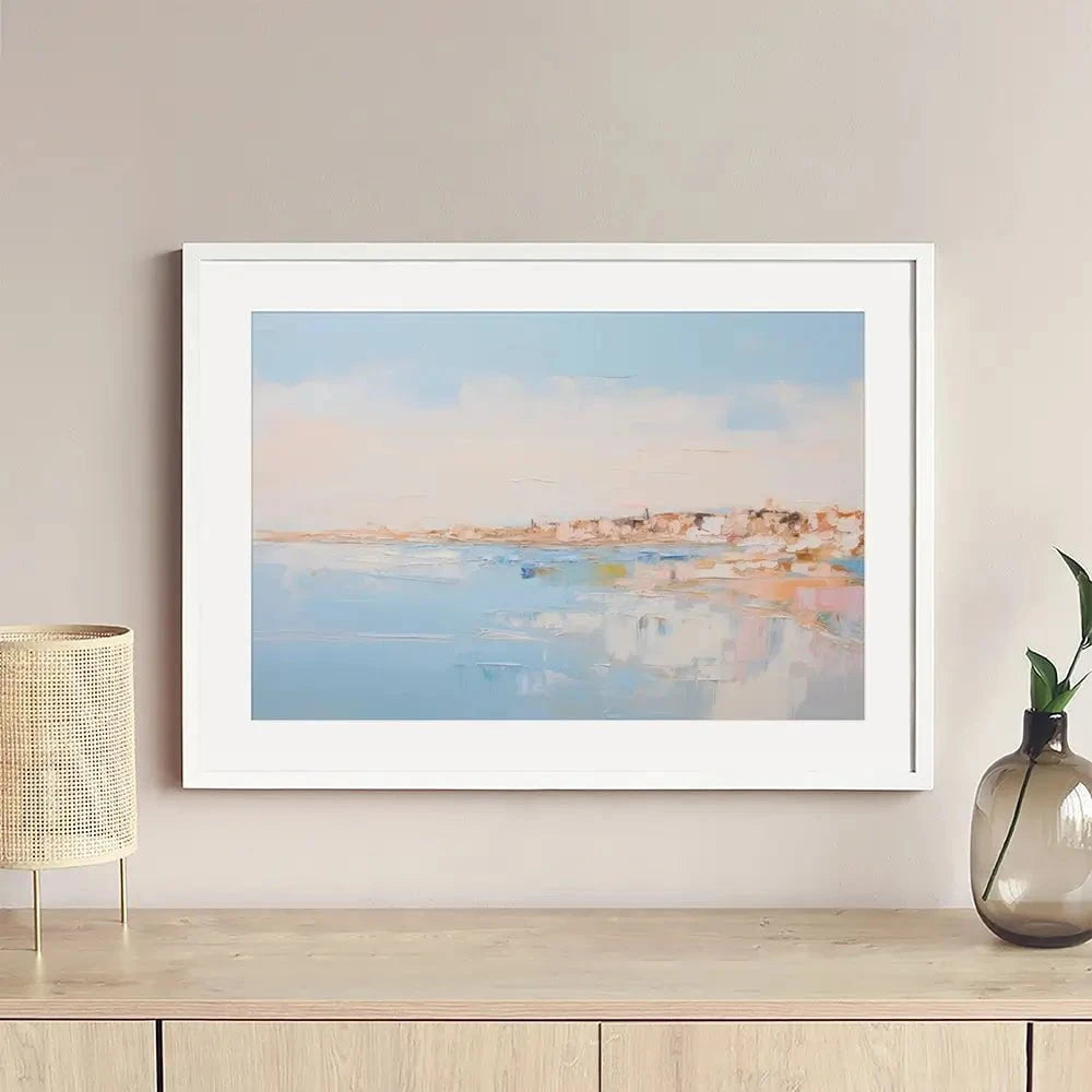 Abstract Beach Framed Art Print Abstract Beach Framed Art Print wall art product Creative Studio - Independent