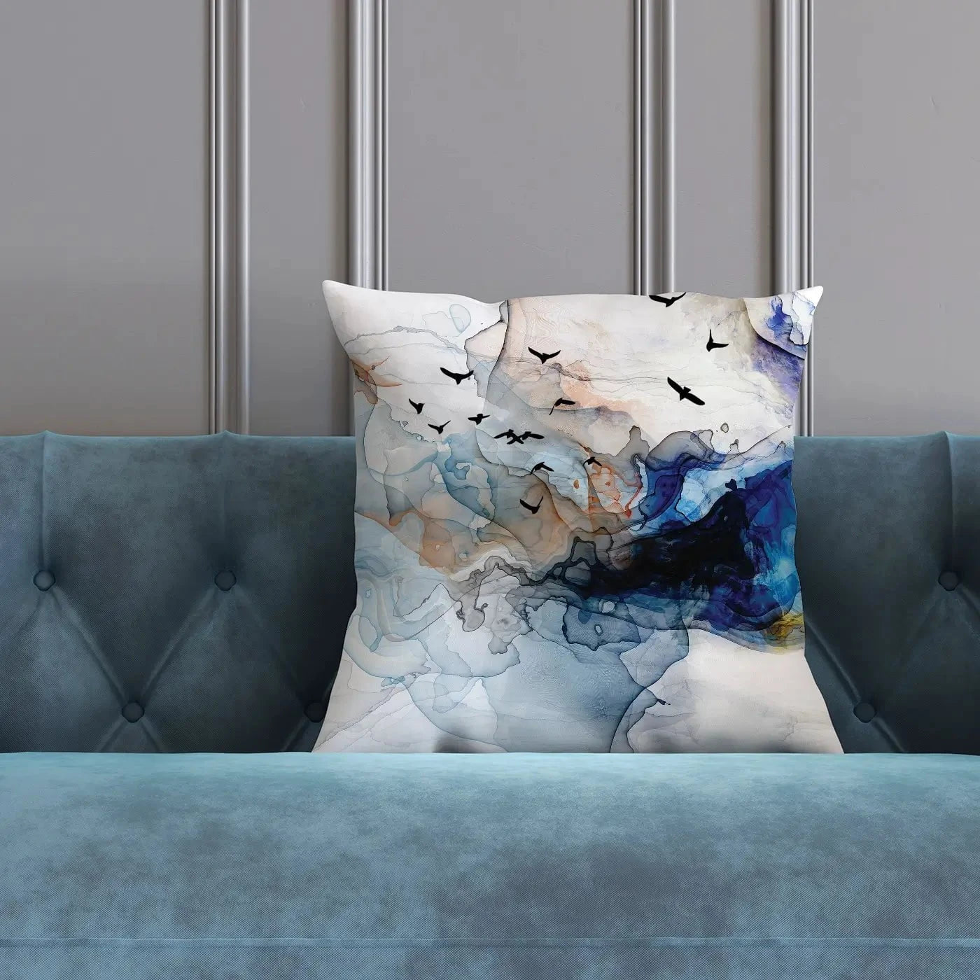 Abstract Birds Cushion Abstract Birds Cushion wall art product Tim Kats / Shutterstock