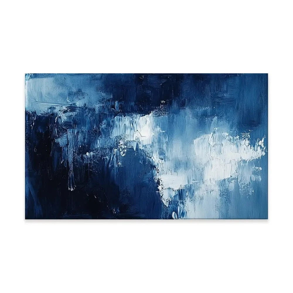 Abstract Blue Canvas Print Abstract Blue Canvas Print wall art product Tanya Ocean