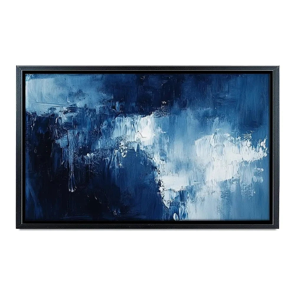 Abstract Blue Canvas Print Abstract Blue Canvas Print wall art product Tanya Ocean
