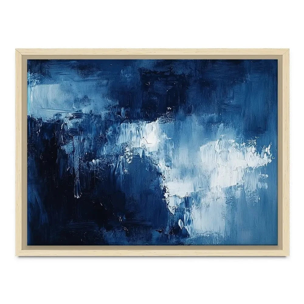 Abstract Blue Canvas Print Abstract Blue Canvas Print wall art product Tanya Ocean