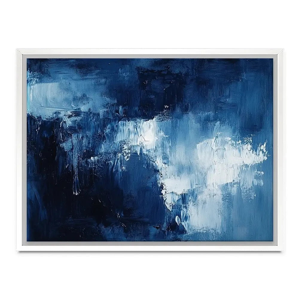 Abstract Blue Canvas Print Abstract Blue Canvas Print wall art product Tanya Ocean