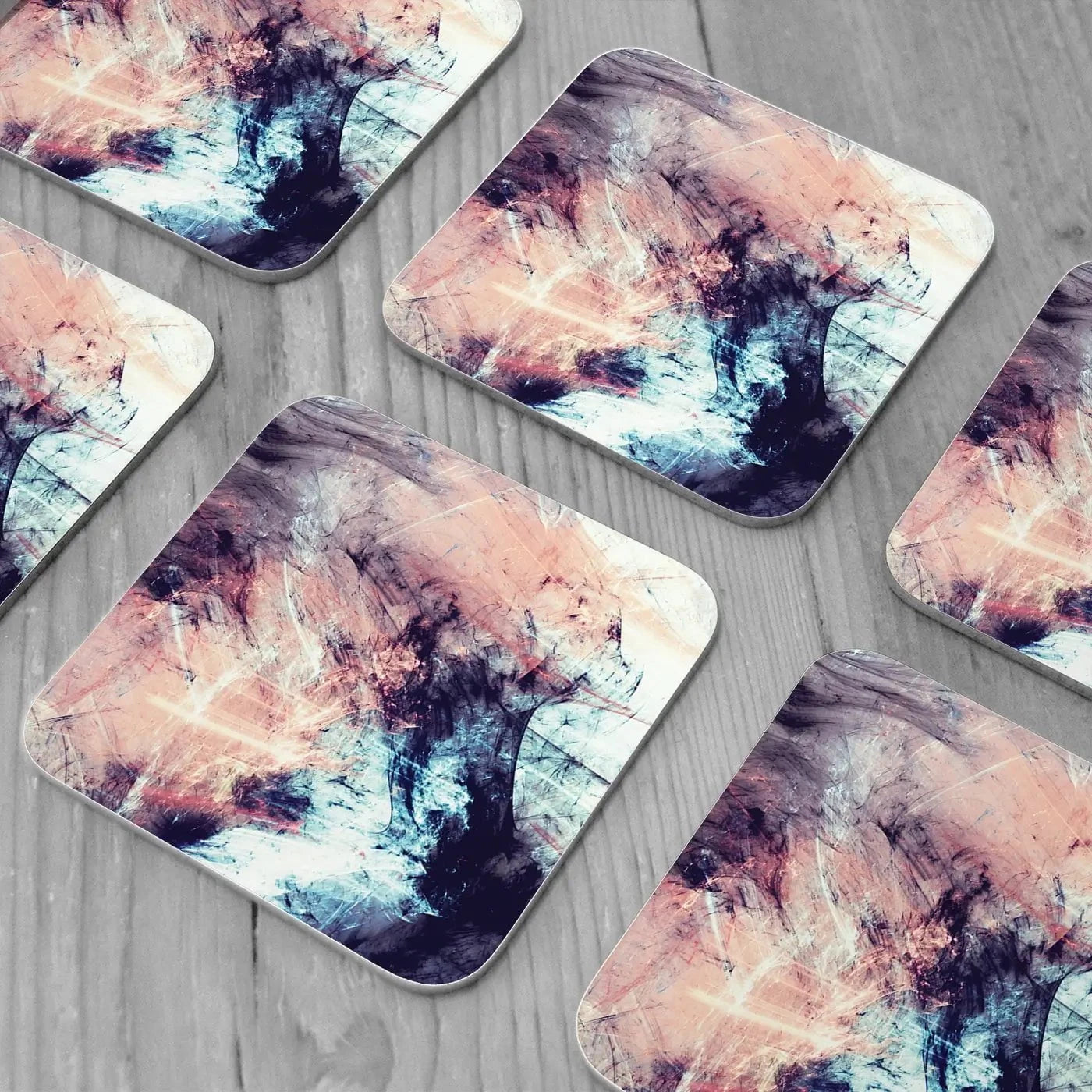 Abstract Coaster Set Abstract Coaster Set wall art product Excellent backgrounds / Shutterstock