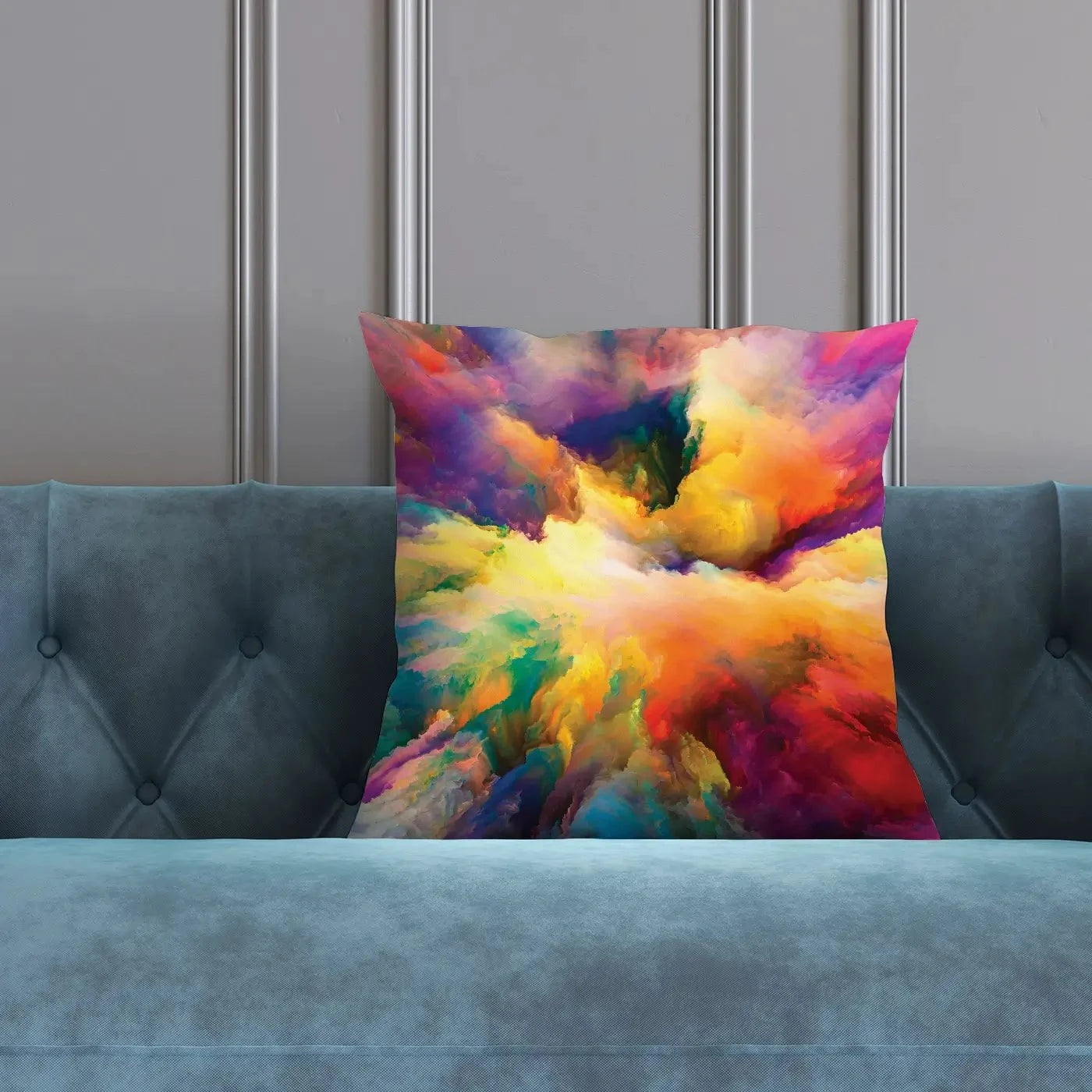 Abstract Colour Explosion Cushion Abstract Colour Explosion Cushion wall art product agsandrew / Shutterstock