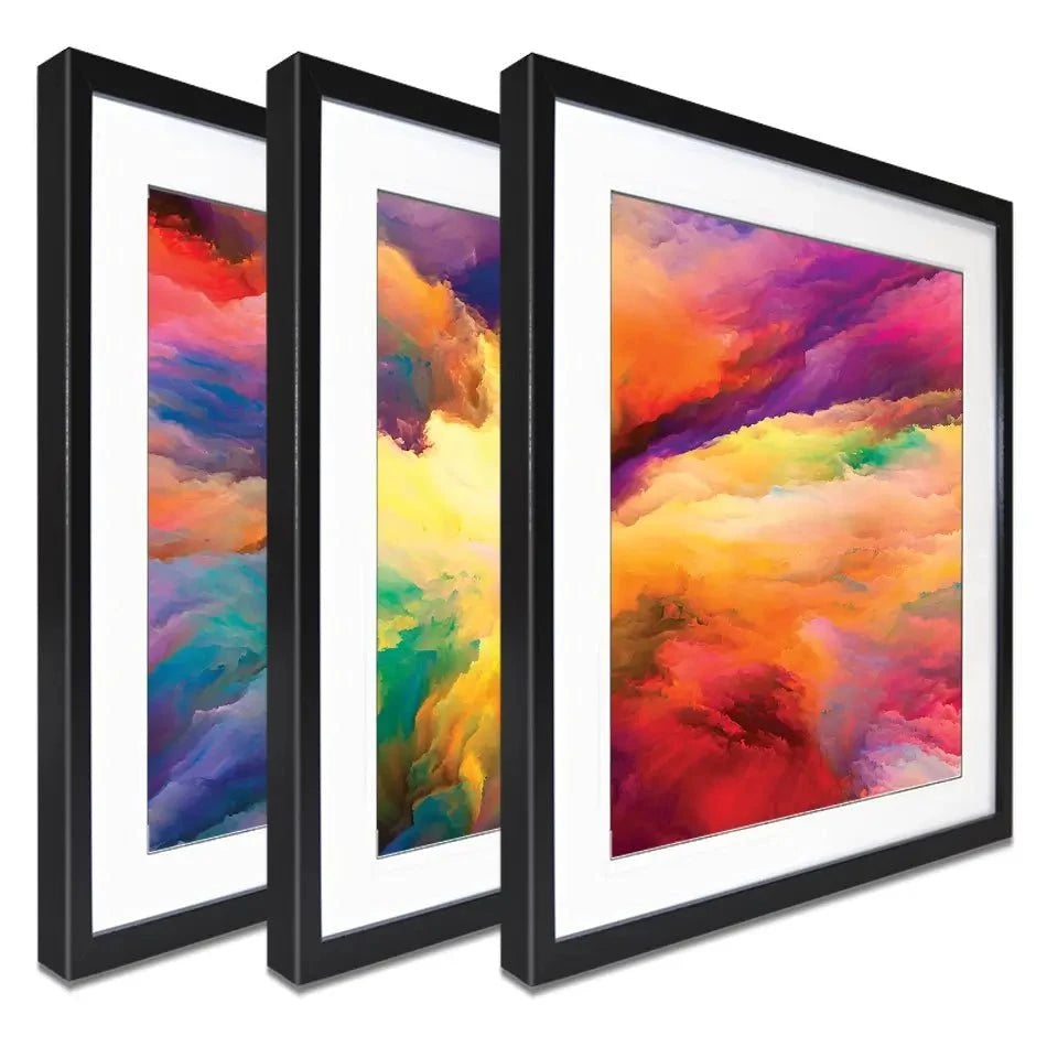 Abstract Colour Explosion Framed Art Print Trio Abstract Colour Explosion Framed Art Print Trio wall art product agsandrew / Shutterstock