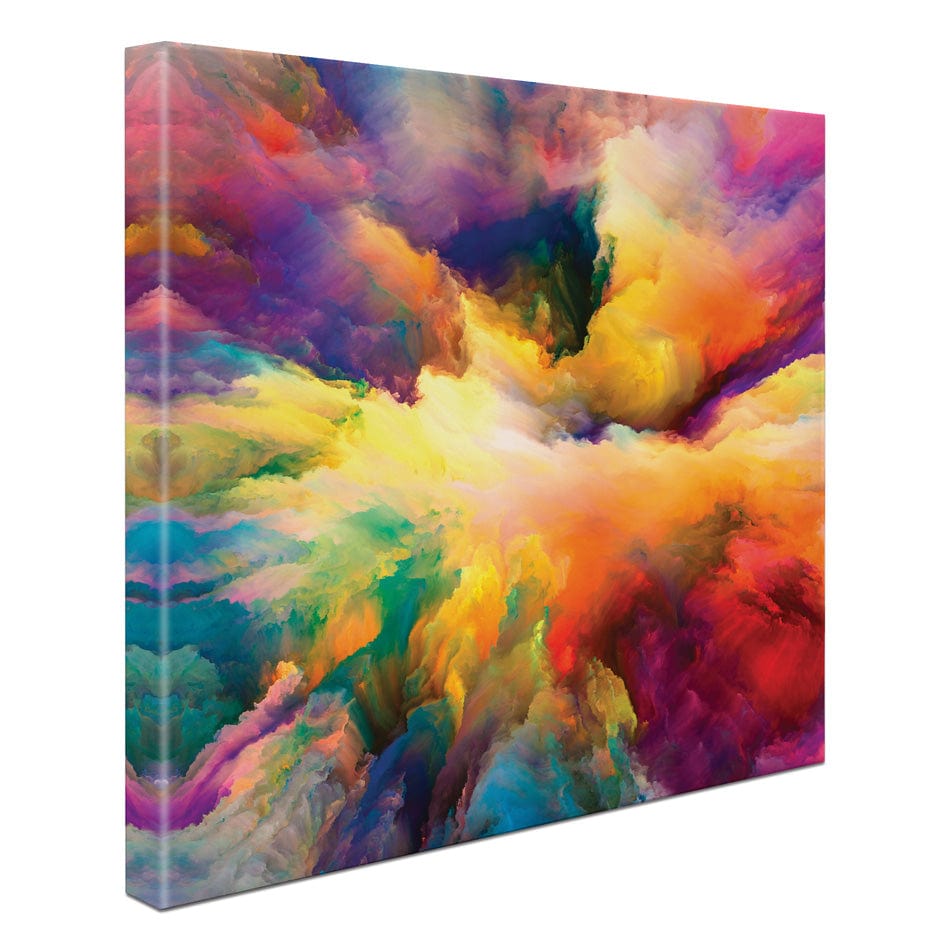 Abstract Colour Explosion Square Canvas Print wall art product agsandrew / Shutterstock