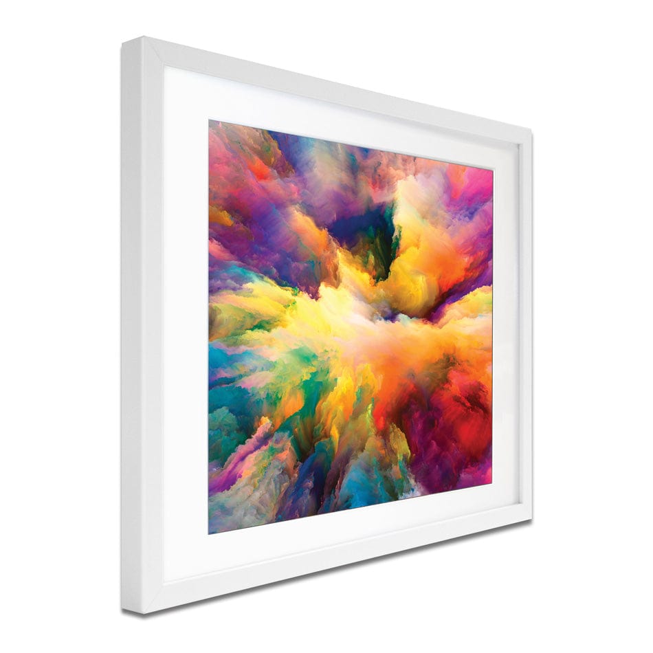 Abstract Colour Explosion Square Framed Art Print wall art product agsandrew / Shutterstock