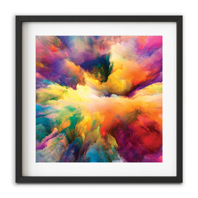Abstract Colour Explosion Square Framed Art Print wall art product agsandrew / Shutterstock
