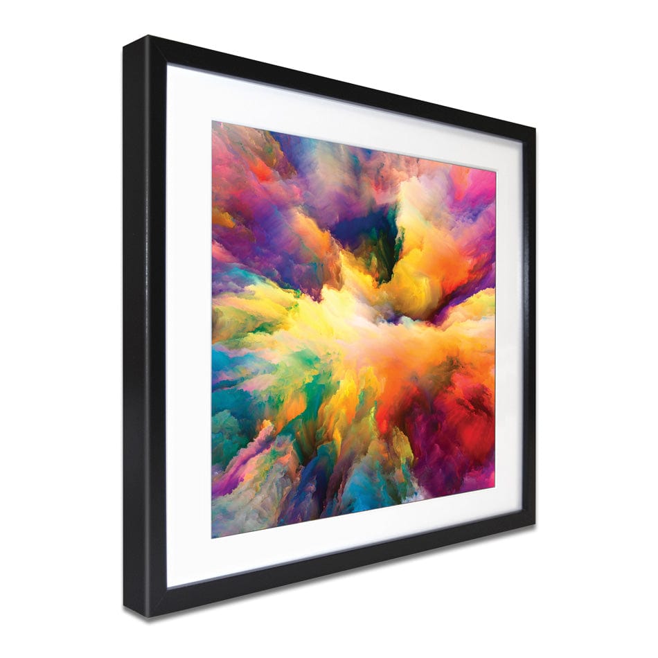 Abstract Colour Explosion Square Framed Art Print wall art product agsandrew / Shutterstock