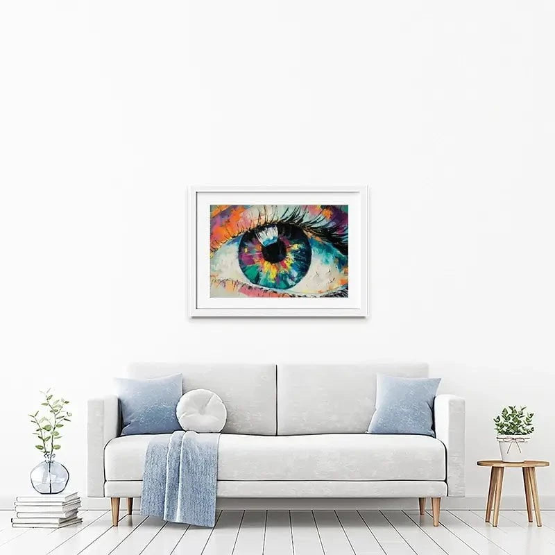 Abstract Eye Framed Art Print Abstract Eye Framed Art Print wall art product Mari Dein / Shutterstock