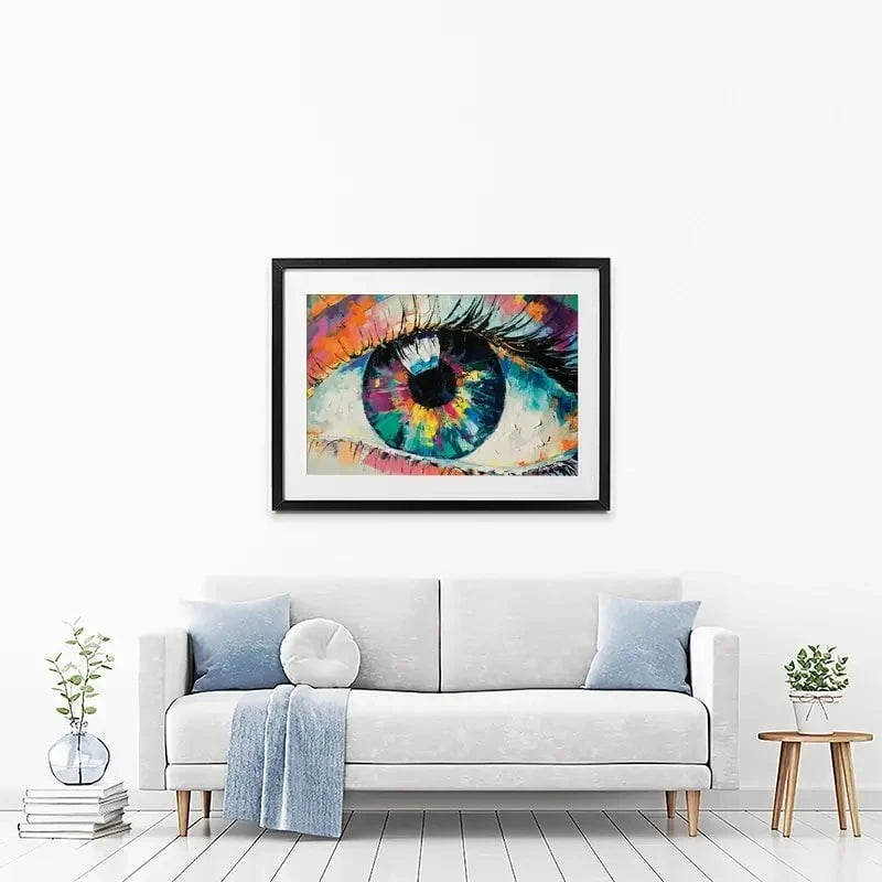 Abstract Eye Framed Art Print Abstract Eye Framed Art Print wall art product Mari Dein / Shutterstock