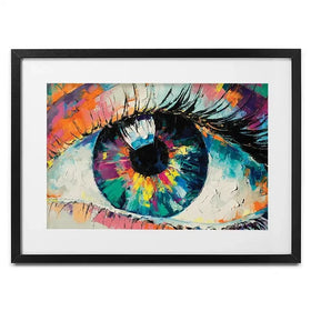 Abstract Eye Framed Art Print Abstract Eye Framed Art Print wall art product Mari Dein / Shutterstock