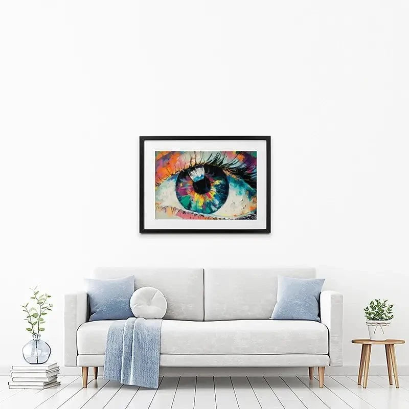 Abstract Eye Framed Art Print Abstract Eye Framed Art Print wall art product Mari Dein / Shutterstock