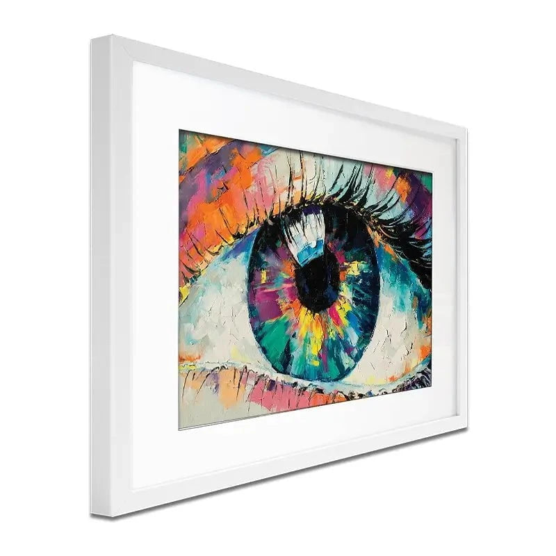 Abstract Eye Framed Art Print Abstract Eye Framed Art Print wall art product Mari Dein / Shutterstock