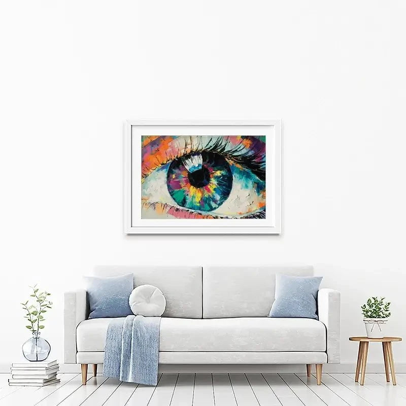 Abstract Eye Framed Art Print Abstract Eye Framed Art Print wall art product Mari Dein / Shutterstock