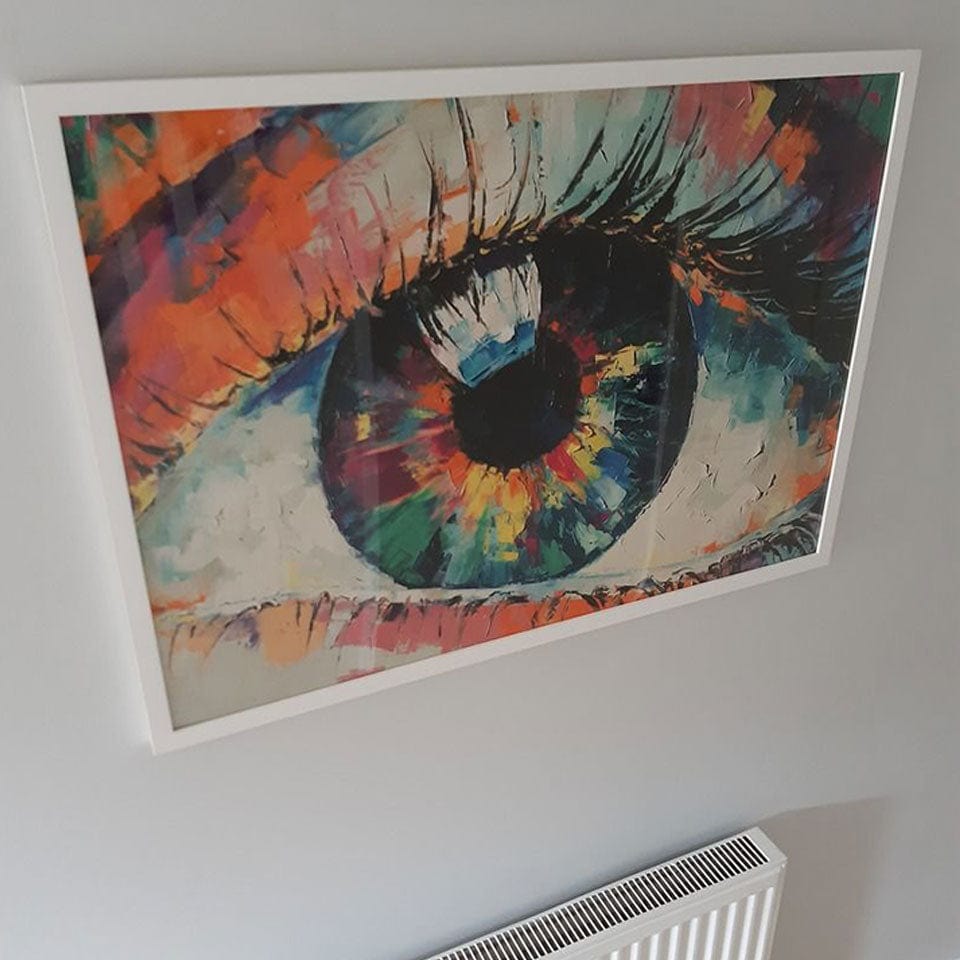 Abstract Eye Framed Art Print wall art product Mari Dein / Shutterstock