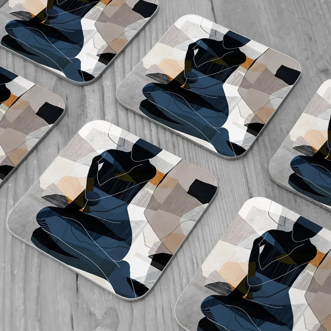 Abstract Female Coaster Set Abstract Female Coaster Set | Abstract Female Art Coasters wall art product Roberto Moro