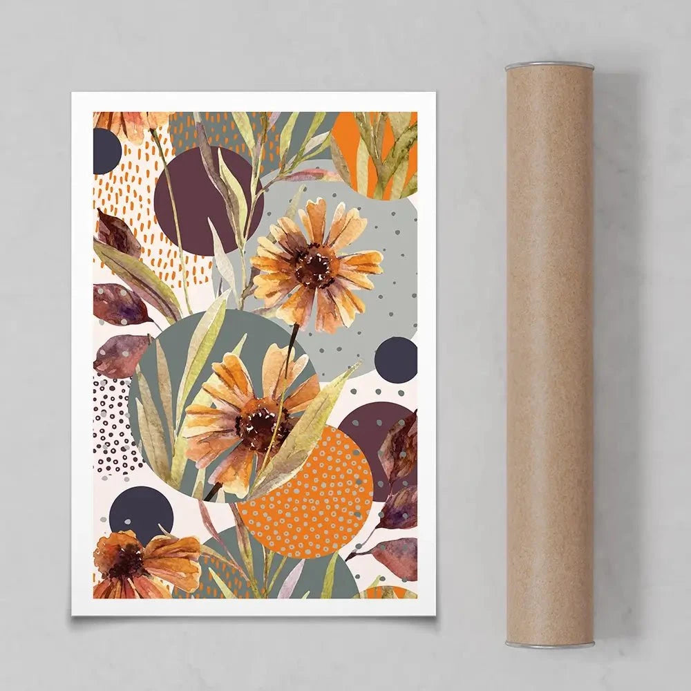 Abstract Floral Art Print Abstract Floral Art Print wall art product Tanya Syrytsyna / Shutterstock