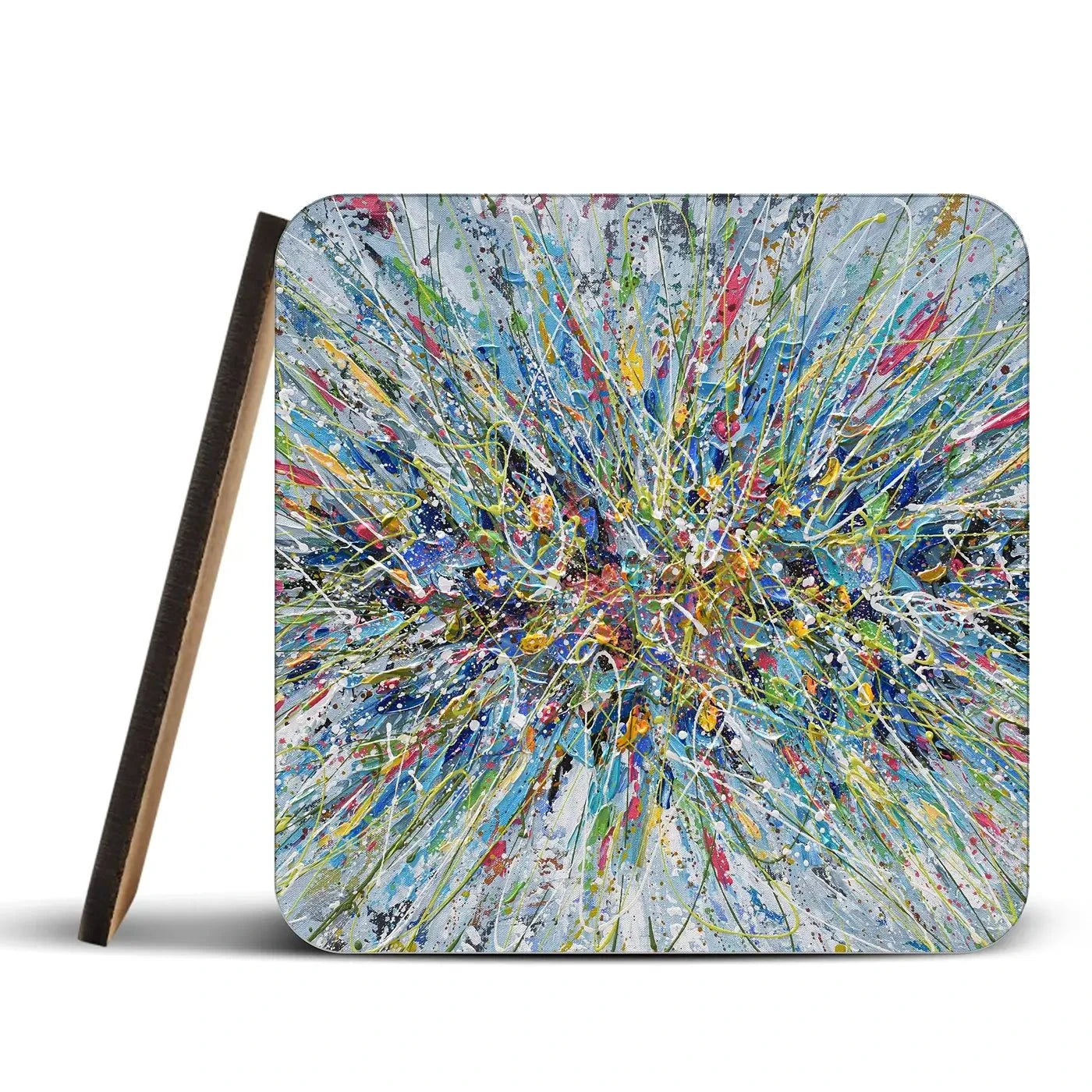 Abstract Floral Bouquet Coaster Set Abstract Floral Bouquet Coaster Set | Abstract Floral Art Coasters wall art product Olga Tkachyk