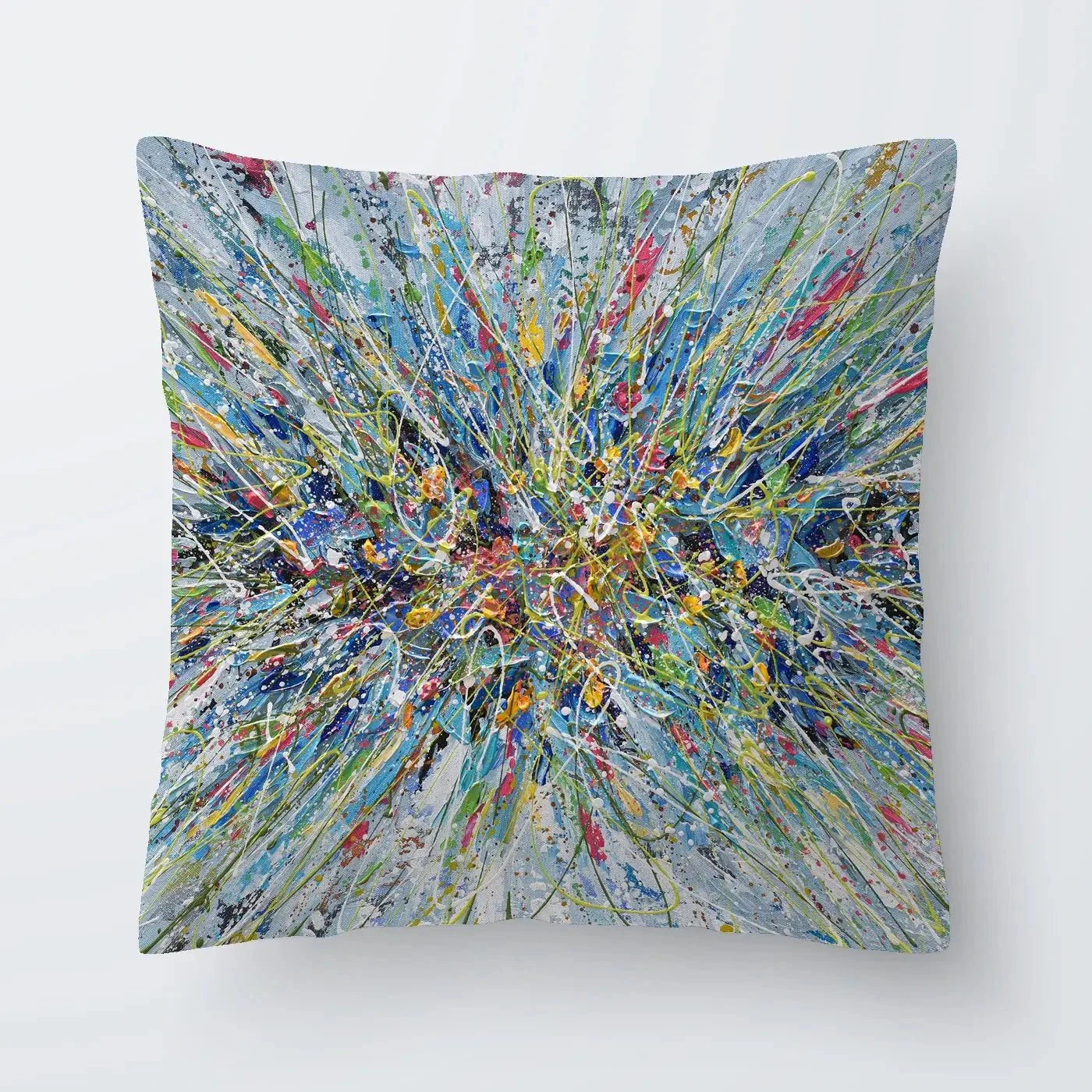 Abstract Floral Bouquet Cushion Abstract Floral Bouquet Cushion wall art product Olga Tkachyk