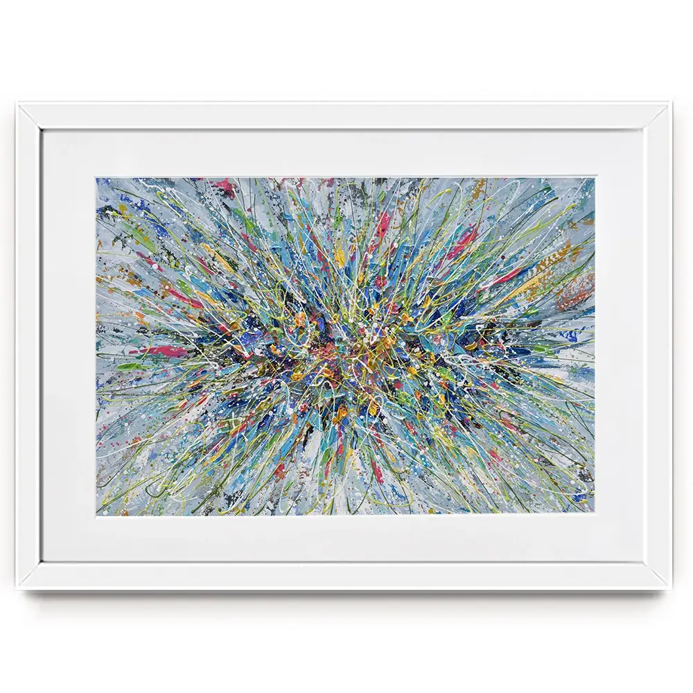 Abstract Floral Bouquet Framed Art Print Abstract Floral Bouquet Framed Art Print wall art product Olga Tkachyk