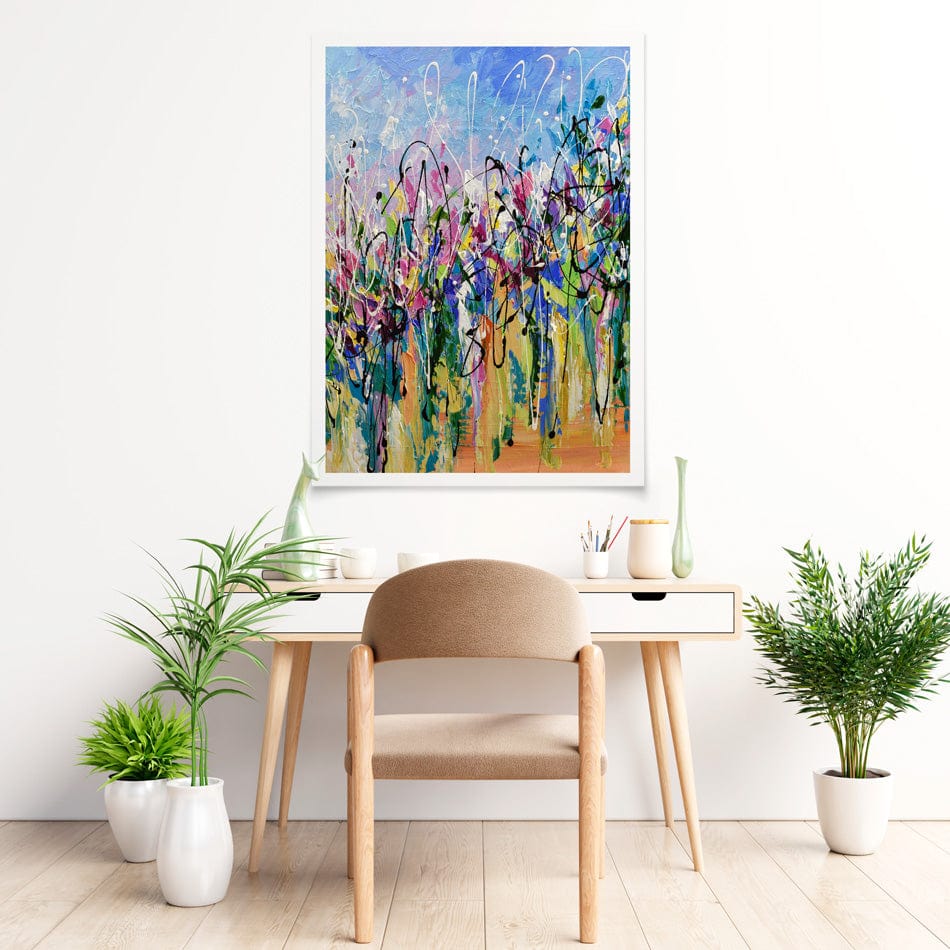 Abstract Floral Mess Art Print wall art product Olga Tkachyk