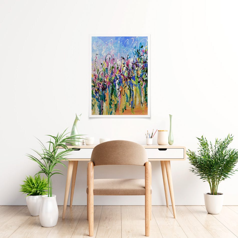 Abstract Floral Mess Art Print wall art product Olga Tkachyk