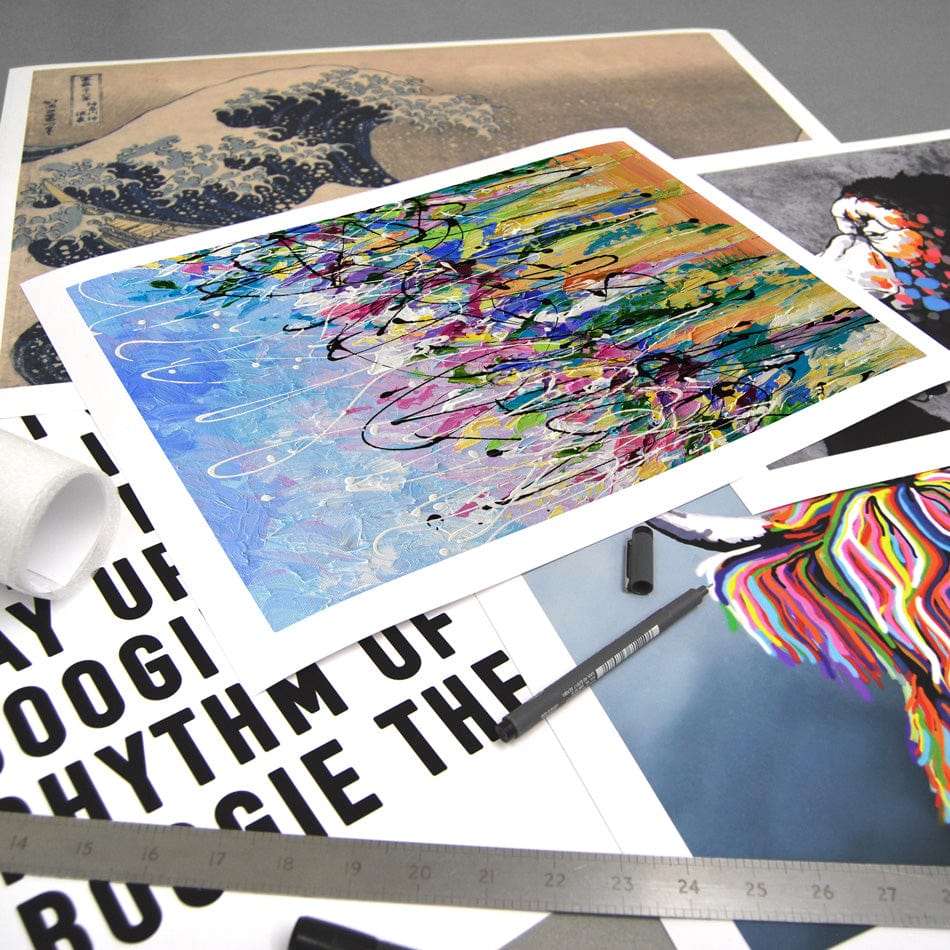 Abstract Floral Mess Art Print wall art product Olga Tkachyk