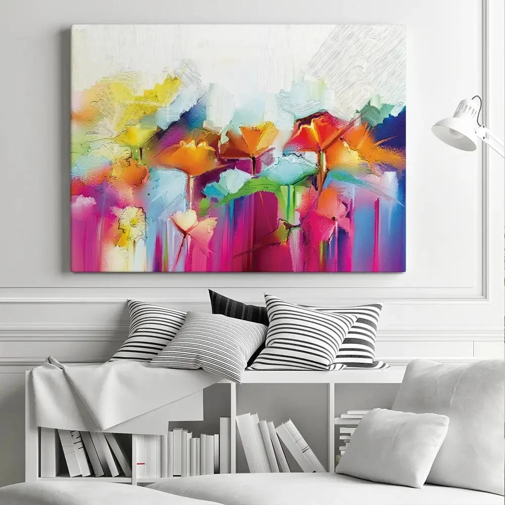 Abstract Flowers Canvas Print Abstract Flowers Canvas Print wall art product pluie_r / Shutterstock